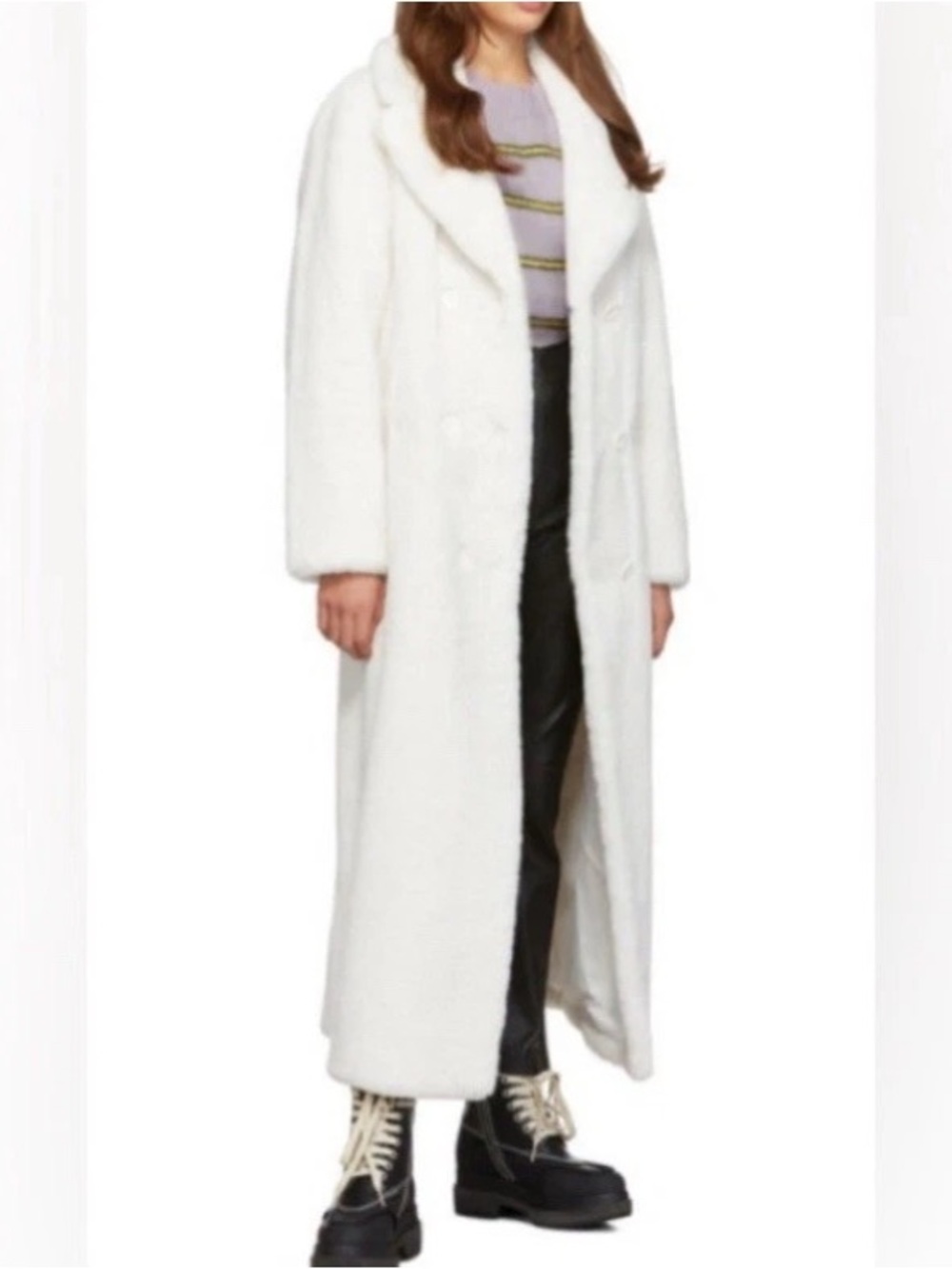 Stand Studio Faustine Faux Fur Teddy Coat Size EU 36/US 4